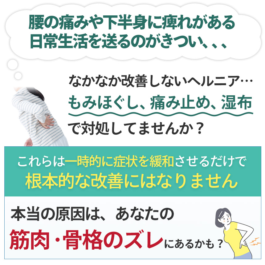 【間違っています】ヘルニア