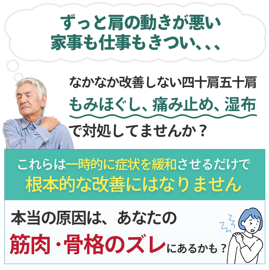 【間違っています】四十肩・五十肩