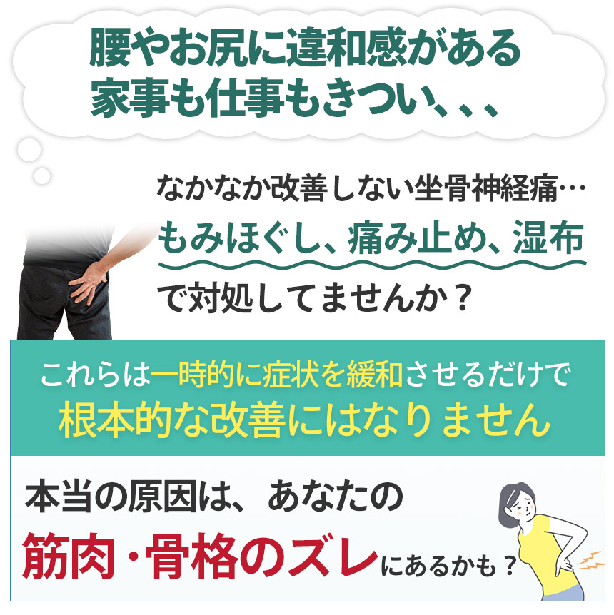 【間違っています】坐骨神経痛